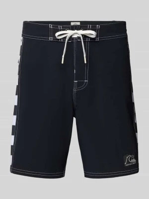 Bermudy kąpielowe w kroju regular fit z naszywką z logo model 'Arch' Quiksilver czarny