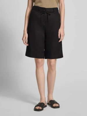 Bermudy lniane o kroju regular fit z wiązanym paskiem s.Oliver RED LABEL