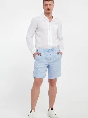 Bermudy męskie lniane PAUL&SHARK