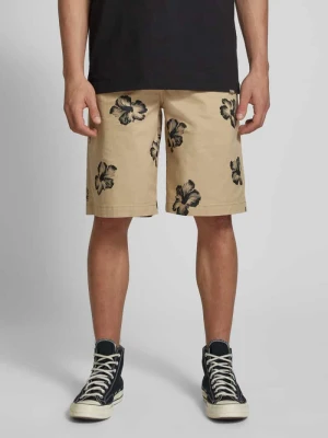 Bermudy o kroju baggy fit z wpuszczanymi kieszeniami model ‘Damo’ Hugo Blue