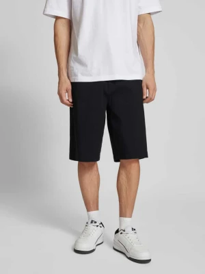 Bermudy o kroju baggy fit z wpuszczanymi kieszeniami model ‘Damo’ Hugo Czarny