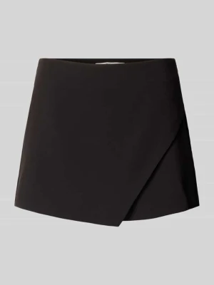 Bermudy o kroju regular fit z dodatkiem wiskozy model 'YASMINE' Only Czarny