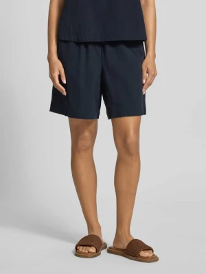 bermudy o kroju regular fit z elastycznym pasem model 'CISSIE' Soyaconcept Granatowy