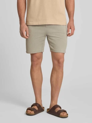 Bermudy o kroju regular fit z fakturowanego materiału model 'TREY LIFE' Only & Sons