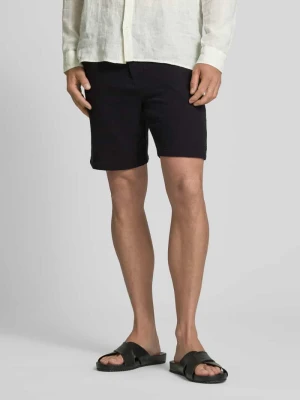 Bermudy o kroju regular fit z fakturowanym wzorem model ‘BRODY’ Selected Homme
