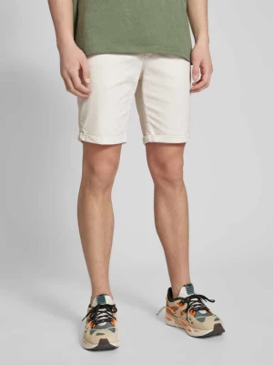 Bermudy o kroju regular fit z fakturowanym wzorem model ‘FURY’ jack & jones