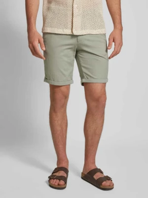 Bermudy o kroju regular fit z fakturowanym wzorem model ‘FURY’ jack & jones