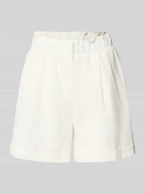 Bermudy o kroju regular fit z mieszanki bawełny i lnu model 'SELMA' Vero Moda