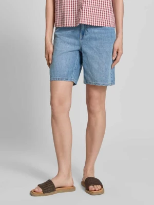 Bermudy o kroju regular fit z mieszanki bawełny i lyocellu model 'VILLA' Vero Moda Jeansowy niebieski