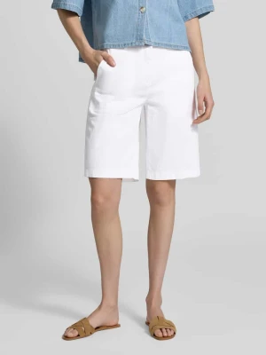 bermudy o kroju regular fit z mieszanki bawełny model 'STELLA' CAMBIO