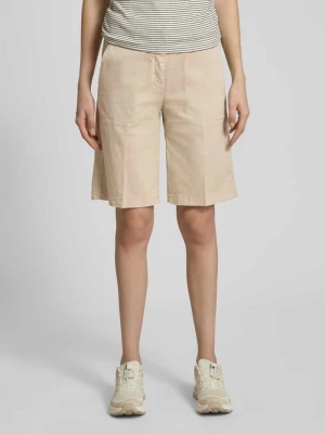 bermudy o kroju regular fit z mieszanki bawełny model 'STELLA' CAMBIO