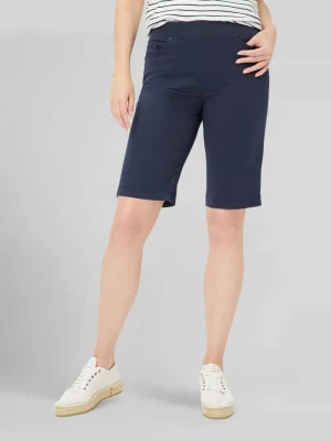 Bermudy o kroju regular fit z mieszanki bawełny Raphaela By Brax Granatowy