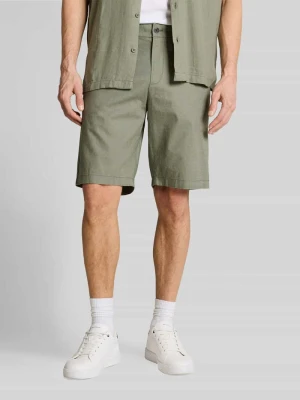 Bermudy o kroju regular fit z mieszanki lnu i bawełny Tom Tailor Denim