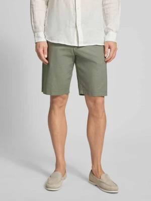 Bermudy o kroju regular fit z mieszanki lnu i bawełny Tom Tailor Denim