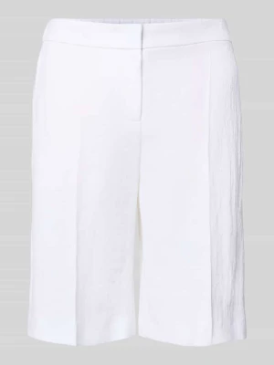 Bermudy o kroju regular fit z mieszanki lnu i wiskozy model 'TIANALA' Boss