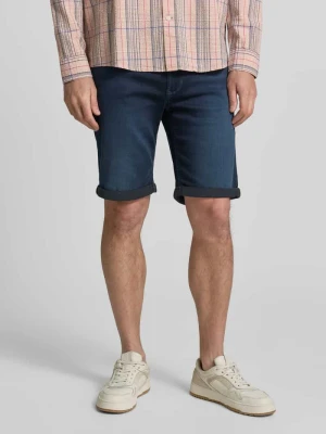 Bermudy o kroju regular fit z tkaniny stylizowanej na denim z wpuszczanymi kieszeniami MAC