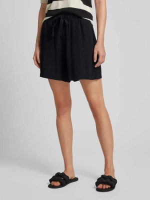 Bermudy o kroju regular fit z tunelem model ‘SANNE’ Object