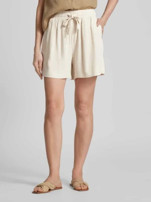 Bermudy o kroju regular fit z tunelem model ‘SANNE’ Object