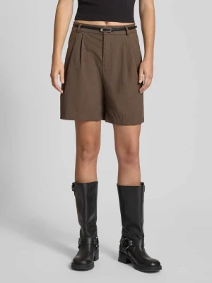 Bermudy o kroju regular fit z wąskim paskiem model ‘GARIA’ Only