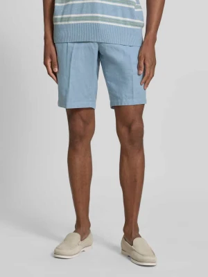 Bermudy o kroju regular fit z wpuszczanymi kieszeniami Bugatti Jasnoniebieski