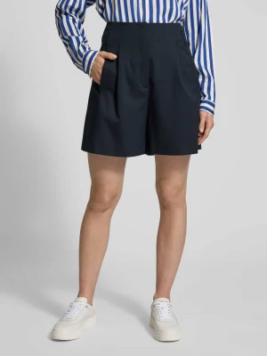 Bermudy o kroju regular fit z zakładkami w pasie Marc O'Polo