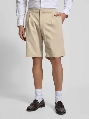 Bermudy o kroju regular fit z zapięciem na haftkę MCNEAL