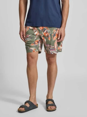 Zdjęcie produktu Bermudy o kroju regular fit ze wzorem na całej powierzchni Tommy Hilfiger Oliwkowy