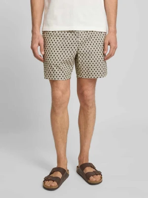 Bermudy o kroju relaxed fit z mieszanki bawełny i wiskozy Lacoste