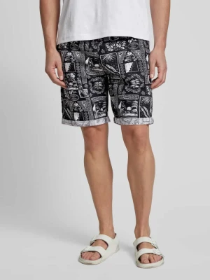 Bermudy o kroju relaxed fit z mieszanki lnu i bawełny Tom Tailor Denim