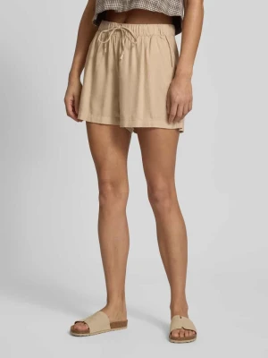 Bermudy o kroju relaxed fit z mieszanki wiskozy i lnu model 'GOA' Only