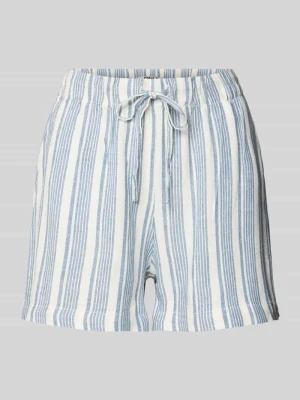 Bermudy o kroju relaxed fit z mieszanki wiskozy i lnu model 'GOA' Only