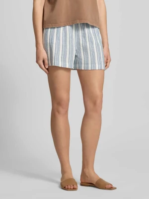 Bermudy o kroju relaxed fit z mieszanki wiskozy i lnu model 'GOA' Only