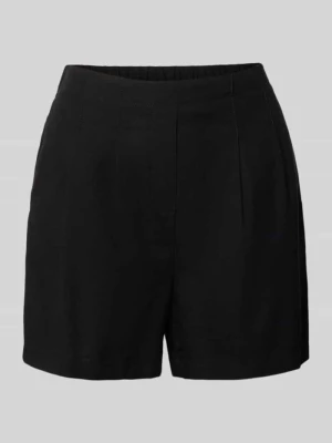 Bermudy o kroju relaxed fit z mieszanki wiskozy i lnu model 'JESMILO' Vero Moda