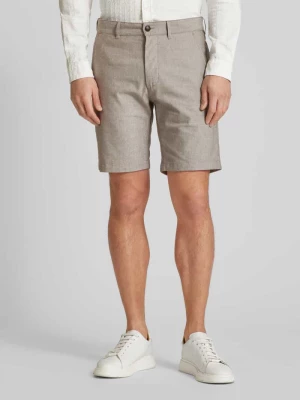 Bermudy o kroju slim fit z fakturowanym wzorem Boss Orange