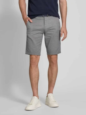 Bermudy o kroju slim fit z mieszanki bawełny i elastanu Tom Tailor