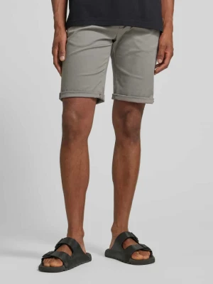 Bermudy o kroju slim fit z paskiem lindbergh