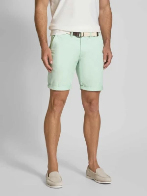 Bermudy o kroju slim fit z paskiem MCNEAL