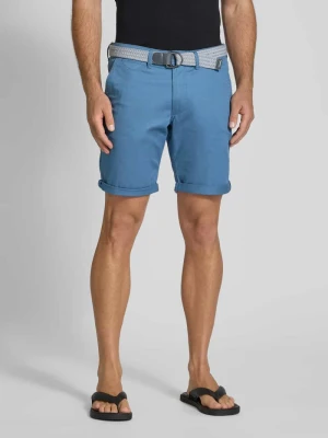 Bermudy o kroju slim fit z paskiem MCNEAL