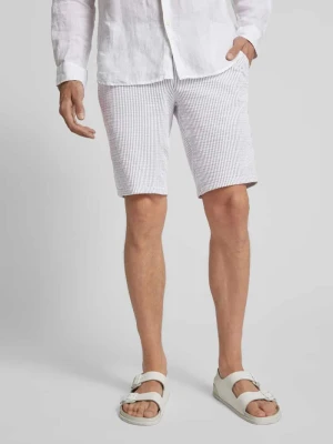 Bermudy o kroju slim fit ze wzorem w paski model ‘SILVIO’ BRAX