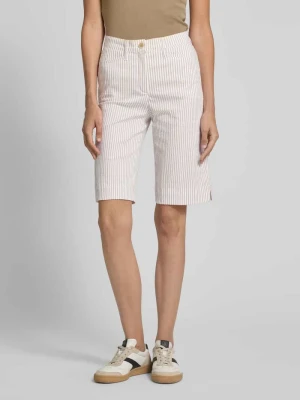 Bermudy o kroju super slim fit z wpuszczanymi kieszeniami model ‘Lorella’ Raphaela By Brax