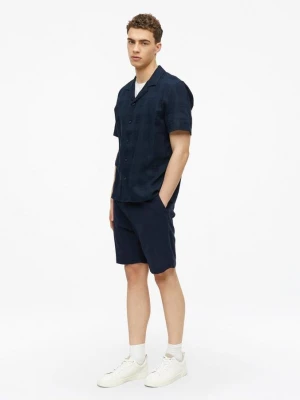 Fakturowane bermudy Detroit / Relaxed Fit / Mid Rise s.Oliver niebieski