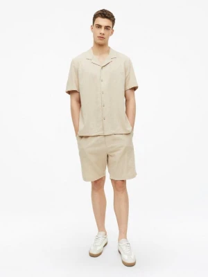 Fakturowane bermudy Detroit / Relaxed Fit / Mid Rise s.Oliver beżowy