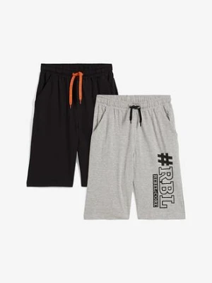 Bermudy shirtowe chłopięce (2 pary) bonprix