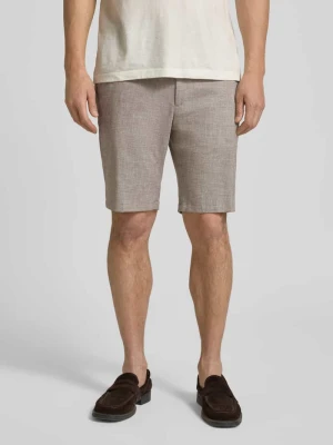 Bermudy w kroju slim fit ze sznurkiem w pasie i kieszeniami z tyłu JOOP! Beżowy