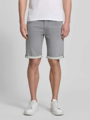 Bermudy w tkaninie stylizowanej na denim z wpuszczanymi kieszeniami MAC