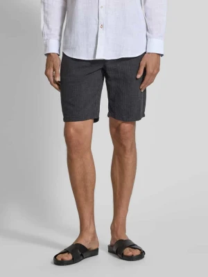 Bermudy z bocznymi kieszeniami wpuszczanymi i wiązanym paskiem lindbergh