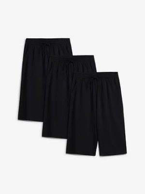 Bermudy z dżerseju z czystej bawełny organicznej (3 szt.) bonprix