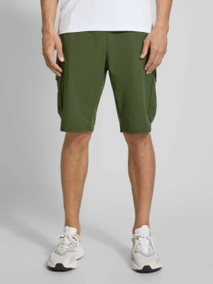 Bermudy z elastycznym pasem i kieszeniami cargo BOSS Green