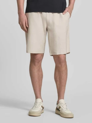 bermudy z fakturowanym wzorem i elastycznym pasem FYNCH-HATTON