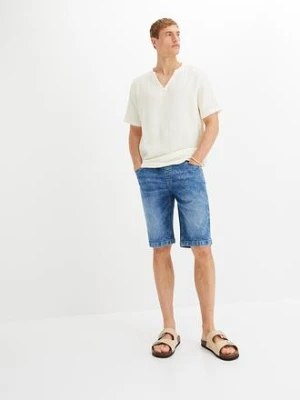Bermudy z gumką w talii Slim Fit bonprix